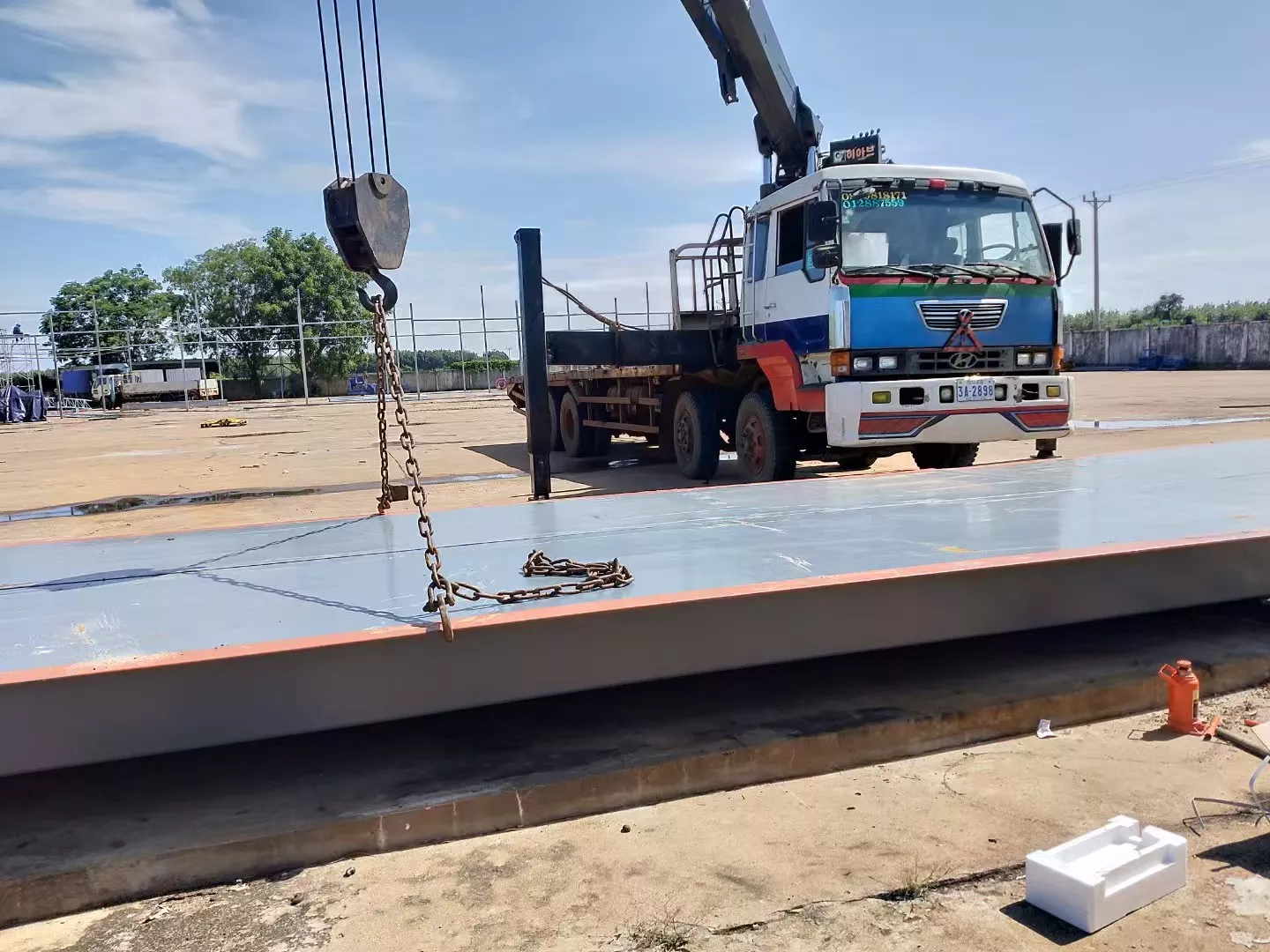 3 × 18 meters, 150 tons – Mine Weighbridge Installation in the Philippines